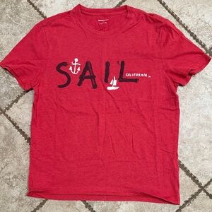 Banana Republic Red Graphic T-Shirt